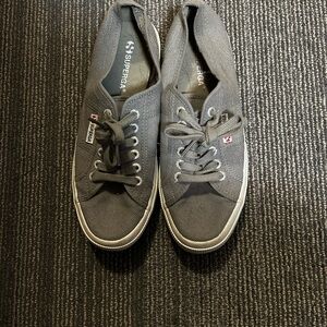 Superga Men's Charcoal Canvas Sneakers